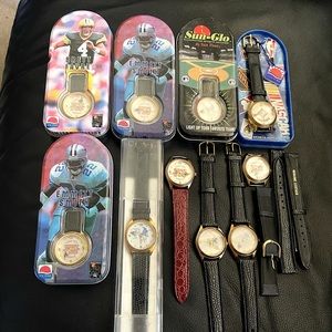 Lot of 10 Sun Time College Sports Watches